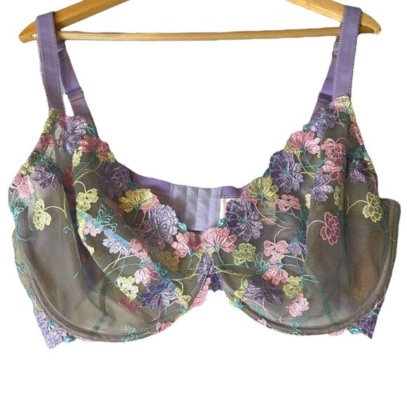 Felicity‎ Hayward X Playful Promises Luna Embroidered Bra High Waist Briefs Set - Picture 4 of 13